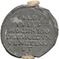 Venezia, Alvise II Mocenigo (1700-1709): bolla plumbea, grammi 46.13, mm 38