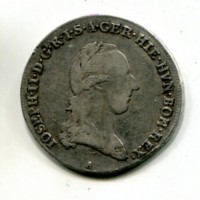 Austria, Giuseppe II (1780-1790): 1/2 tallero 1790-A (KM#34)