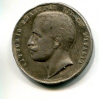 Vittorio Emanuele III: medaglia "Gara di Tiro tra Sottoufficiali-Esercito Italiano", diametro 30mm, gr.11,93, molti colpi