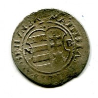 Ungheria, Mattia II (1608-1619): groschen 1616-NB (Huszar#433)
