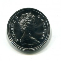 Canada, Elisabetta II (1952-2022): 1 dollaro 1975 "Calgary" (KM#97)