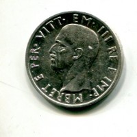 Albania, Vittorio Emanuele III (1939-1943): 5 lek 1939-XVII (Gigante#2)