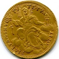 Roma, Clemente XIV (1769-1774): zecchino 1770-II, gr. 3,41 (Muntoni#1a)
