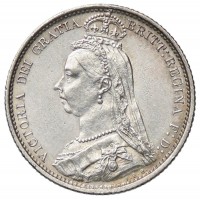 Gran Bretagna, Vittoria (1837-1901): 6 pence 1887-Jeb- (Spink#3928)