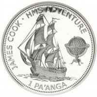 Tonga: 1 pa'anga 2003 "HMS Adventure" (KM#215)