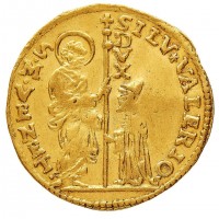 Venezia, Silvestro Valier (1694-1700): zecchino (Paolucci,I,113#5), grammi 3.50