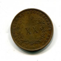 Portogallo, Luiz I (1861-1889): 20 reis 1873 (KM#515)
