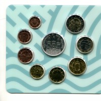 San Marino 2017: serie euro 8 pezzi più moneta da 5 euro in argento, in confezione originale