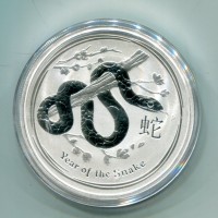 Australia, Elisabetta II (1952-2022): 2 dollari 2013 "Calendario lunare - anno del Serpente"