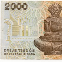 Croazia: 2000 Dinari 15/01/1992