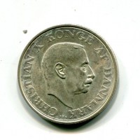 Danimarca, Cristiano X (1912-1947): 2 kroner 1937 (KM#830)
