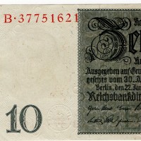 Germania: 10RM 22/01/1929 (Pick#180a)