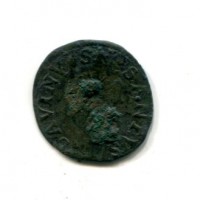 Castro, Pier Luigi Farnese (1545-1547): quattrino (CNI#67/90), corrosioni