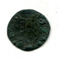 Castro, Pier Luigi Farnese (1545-1547): quattrino (CNI#67/90), corrosioni