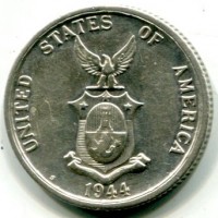 Filippine, amministrazione USA: 50 centavos 1944-S (KM#183)