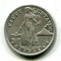 Filippine, amministrazione USA: 50 centavos 1944-S (KM#183)
