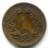 Svizzera, Confederazione: 1 rappen 1928
