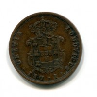 Portogallo, Luiz I (1861-1889): 5 reis 1863 (KM#513)