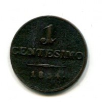 Milano, Francesco I (1815-1835): 1 cent. 1834 (Gigante#511/3)
