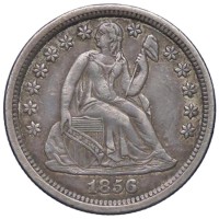 USA: 10 cent. 1856 "Liberty Seated"