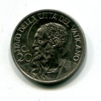 Vaticano, Pio XI (1929-1938): 20 centesimi 1934-XIII (Gigante#61)
