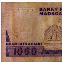 Madagascar: 1000 Franchi 1988/93 (Pick#72b)