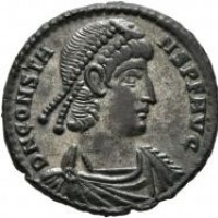 Costante (337-350 d.C.): maiorina "FEL TEMP REPARATIO", zecca di Aquileia (RIC,VIII#99), grammi 4,81, grande qualità con parziale argentatura!
