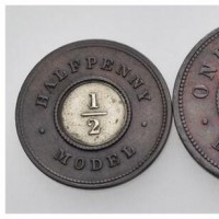 Gran Bretagna, Vittoria (1837-1901): lotto di model 3x1penny, 1x1/2 penny