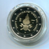Italia 2020: 2 euro commemorativo "Corpo Nazionale dei Vigili del Fuoco" PROOF, nella confezione ufficiale