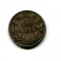 Portogallo, Luiz I (1861-1889): 200 reis 1871 (KM#512)