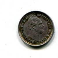 Gran Bretagna, Guglielmo IV (1830-1837): three half pence 1835 (Spink#3839)