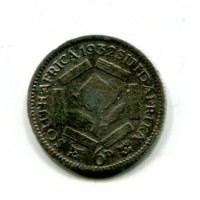 Sud Africa, Giorgio V (1910-1936): 6 pence 1932 (KM#16.2)