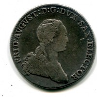 Germania, Sachsen, Friedrich August III (1768-1806): 2/3 tallero 1768 (Kahnt#1102)
