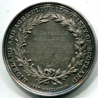 Scozia: medaglia 1784 "Highland and Agricultural Society of Scotland"