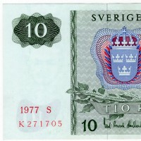 Svezia: 10 Kronor 1977 (Pick#520l)
