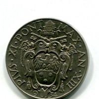 Vaticano, Pio XI (1929-1938): 2 lire 1934-XIII (Gigante#34)