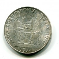 Austria, Repubblica: 50 scellini 1974 "Cattedrale Salzburg" (KM#2921)