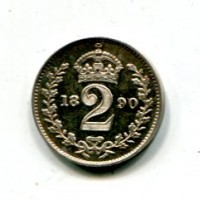 Gran Bretagna, Vittoria (1837-1901): 2 pence 1890 (Spink#3935)