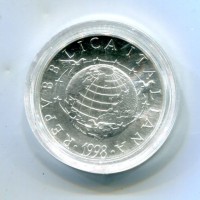 Repubblica Italiana: 1998, 2000 lire "Verso il 2000", da confezione zecca
