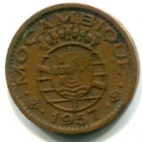 Mozambico, colonia portoghese (fino al 1975): 50 centavos 1957 (KM#81)
