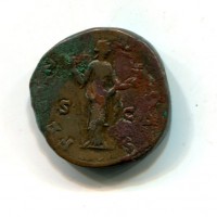 Faustina II (+175 d.C.): sesterzio "FECVNDITAS" 23,24g (RIC#1638)