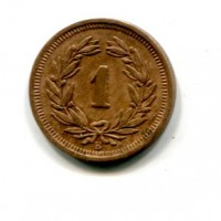Svizzera, Confederazione: 1 rappen 1936