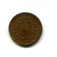 Germania, Guglielmo I (1871-1888): 1 pfennig 1876-D (KM#1)