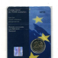 Andorra 2022: 2 euro "10° Anniversario Accordi Monetari tra Andorra e UE"
