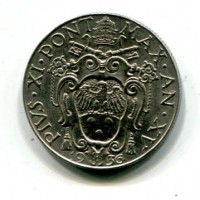 Vaticano, Pio XI (1929-1938): 50 centesimi 1936-XV (Gigante#54)