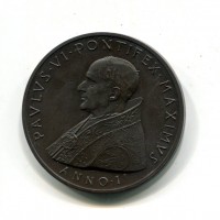Paolo VI (1963-1978): medaglia annuale 1963-I "Corona Aurea Super Capvt eivs", Opus: Giampaoli (Montenegro#33), mm 44