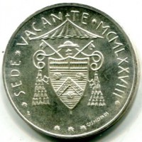 Vaticano, Sede Vacante 1978: 500 lire 1978 (Gigante#303), da confezione zecca
