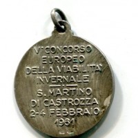 Trento 1961: medaglia "V° Concorso Europeo Viabilità Invernale", diametro 28mm, gr.10,1