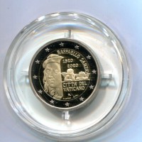 Vaticano 2020: 2 euro commemorativi "V Centenario della morte di Raffaello"