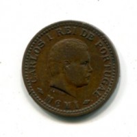 India Portoghese, Carlos I (1889-1901): 1/8 tanga 1901 (KM#14)
